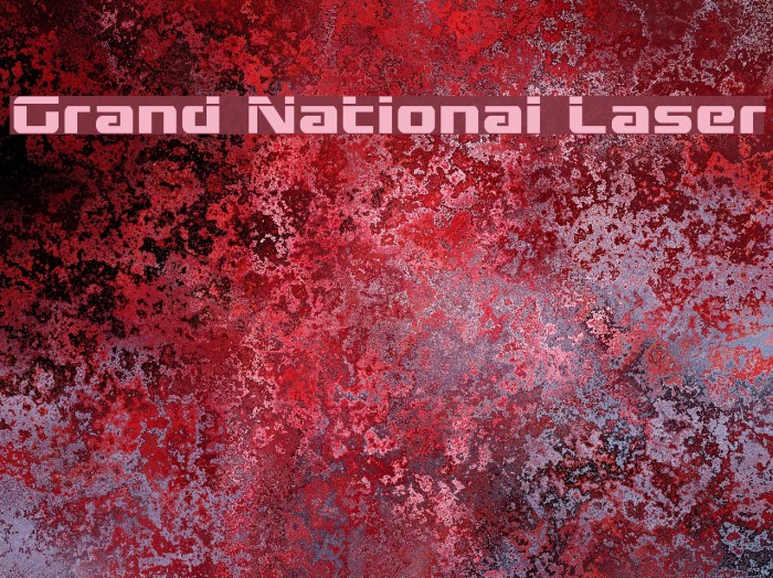 Grand National Laser Font examples