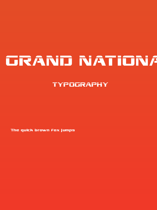 Grand National Laser Poster