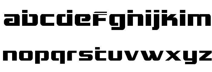 Grand National Laser Font LOWERCASE