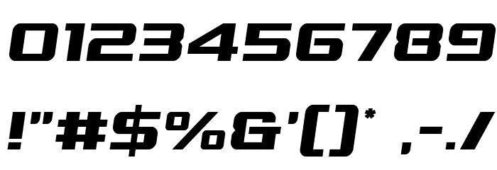 Grand National Semi-Italic Font OTHER CHARS