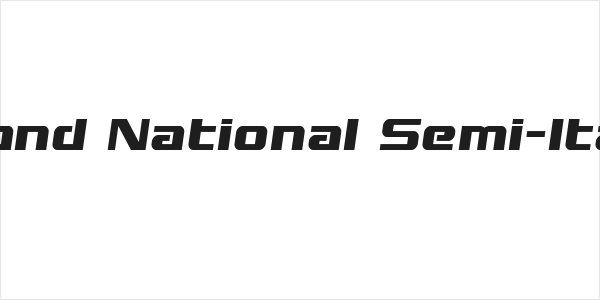 Grand National Semi-Italic Logo