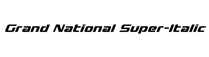 Grand National Super-Italic  Descarca Fonturi Gratis