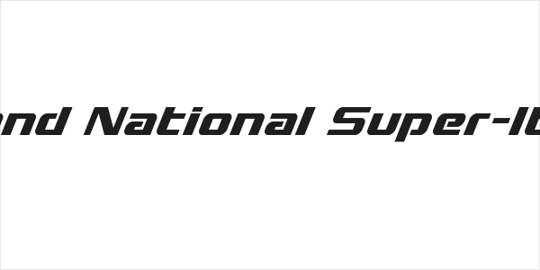 Grand National Super-Italic Logo