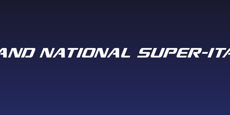Grand National Super-Italic Social Header