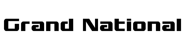 Grand National  フリーフォントのダウンロード
