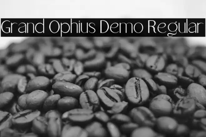 Grand Ophius Demo Regular Font examples