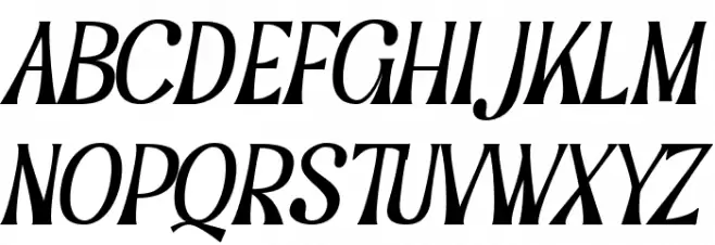 Grand Paradiso Italic Italic 字体 大写