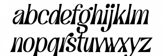 Grand Paradiso Italic Italic 字体 小写