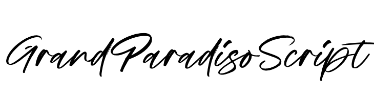 Grand Paradiso Script  免费字体下载