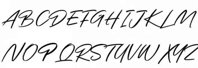 Grand Paradiso Script Schriftart Groß