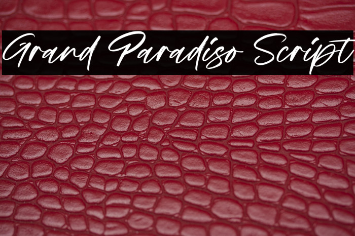 Grand Paradiso Script Example 1