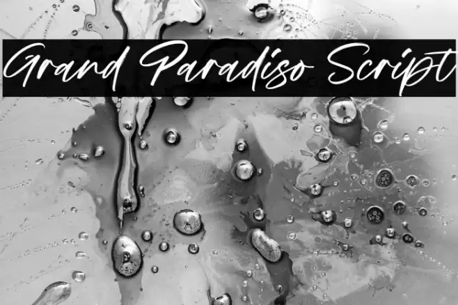 Grand Paradiso Script Fuentes examples