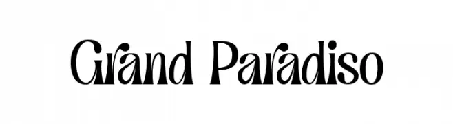 Grand Paradiso  baixar fontes gratis