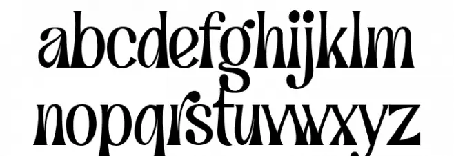 Grand Paradiso 字体 小写