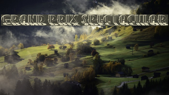 Grand Prix Spectacular Font examples