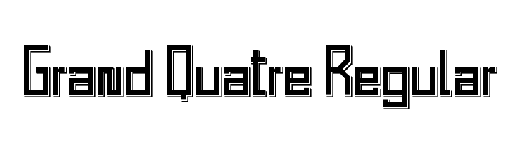 Grand Quatre Regular  font caratteri gratis