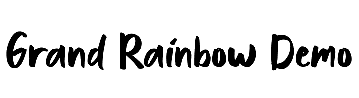 Grand Rainbow Demo  Frei Schriftart Herunterladen