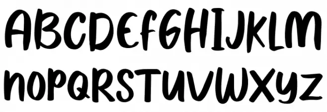 Grand Rainbow Demo Font UPPERCASE