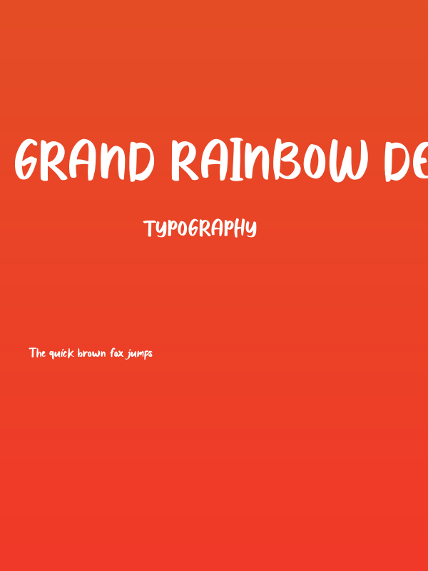 Grand Rainbow Demo Poster