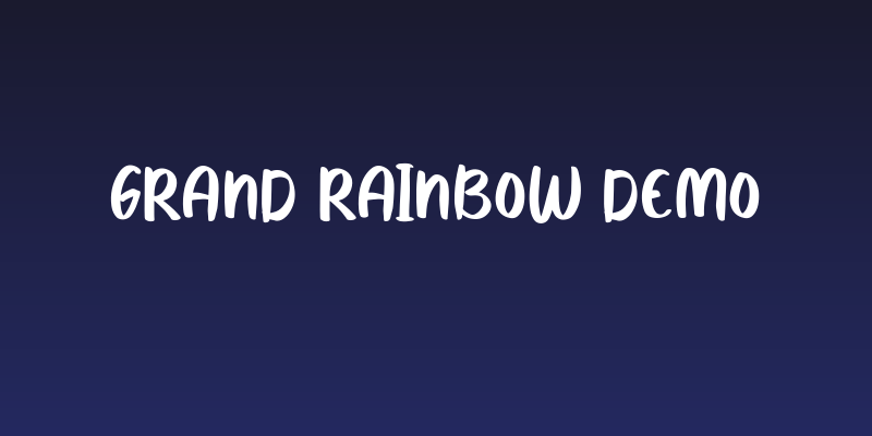 Grand Rainbow Demo Social Header