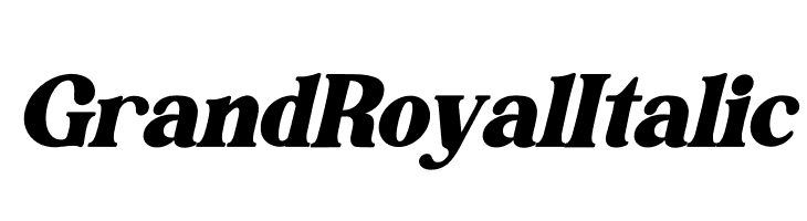 Grand Royal Italic  les polices de caractères gratuit tlcharger