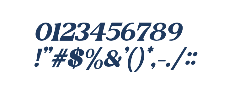 Grand Royal Italic Other Characters