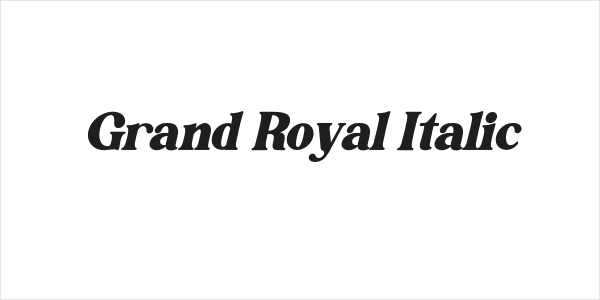 Grand Royal Italic Logo