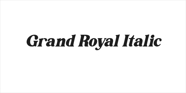 Grand Royal Italic Logo