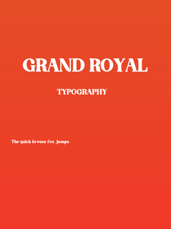 Grand Royal Poster