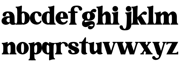 Grand Royal Font LOWERCASE