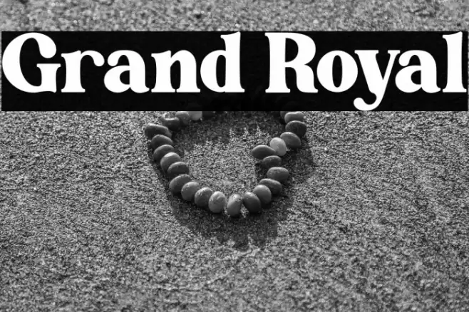 Grand Royal Font examples