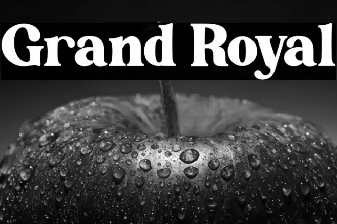 Grand Royal Font examples