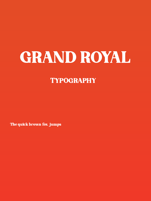 Grand Royal Poster