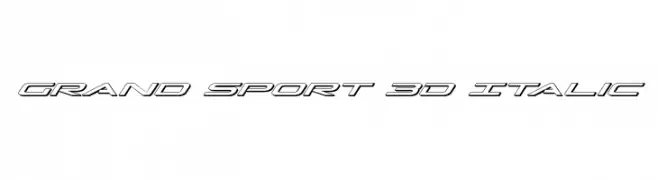 Grand Sport 3D Italic  تنزيل الخطوط