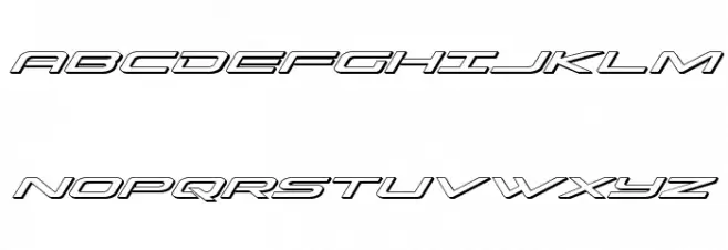 Grand Sport 3D Italic Font Litere mari