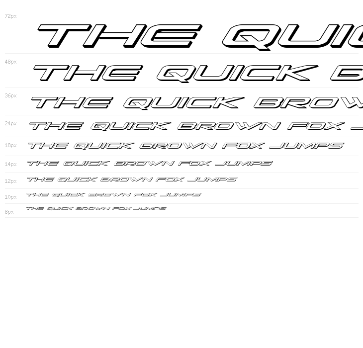 Grand Sport 3D Italic Waterfall