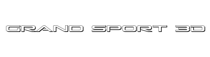Grand Sport 3D  नि: शुल्क फ़ॉन्ट्स डाउनलोड