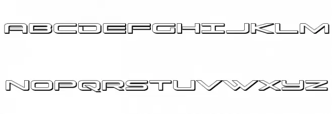 Grand Sport 3D Font UPPERCASE