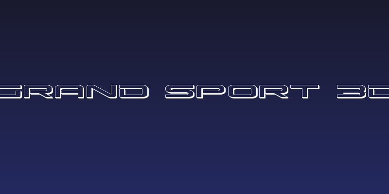 Grand Sport 3D Social Header
