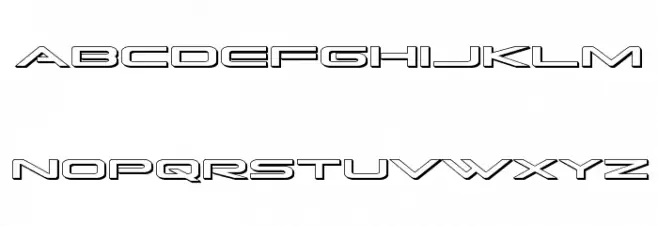 Grand Sport 3D Caratteri MINUSCOLO