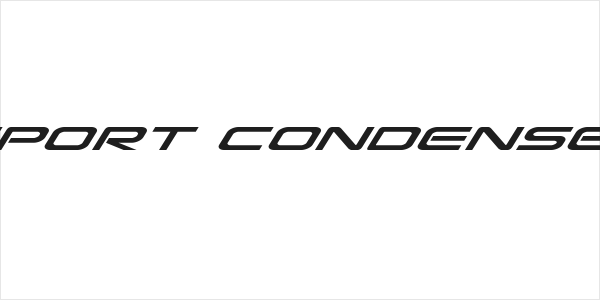 Grand Sport Condensed Italic Logo