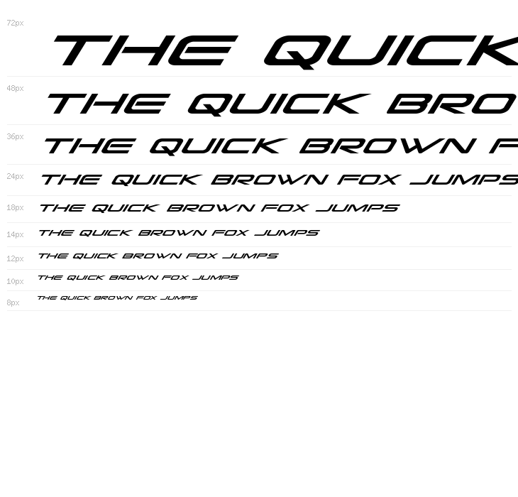 Grand Sport Condensed Italic Waterfall