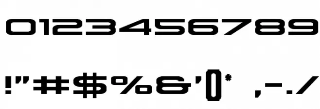 Grand Sport Condensed Font OTHER CHARS