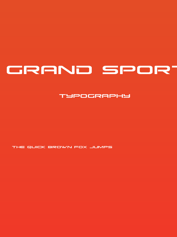 Grand Sport Condensed Poster