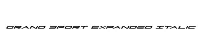 Grand Sport Expanded Italic  تنزيل الخطوط