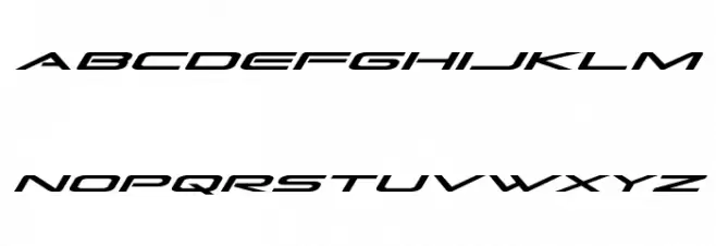 Grand Sport Expanded Italic फ़ॉन्ट लोअरकेस