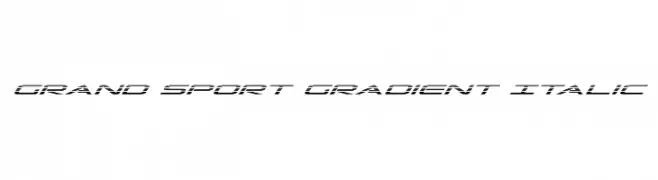 Grand Sport Gradient Italic  Frei Schriftart Herunterladen