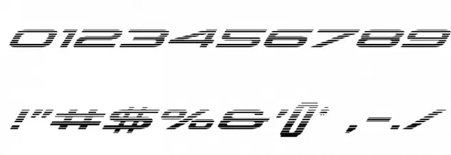 Grand Sport Gradient Italic Font OTHER CHARS