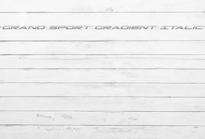 Grand Sport Gradient Italic Font examples
