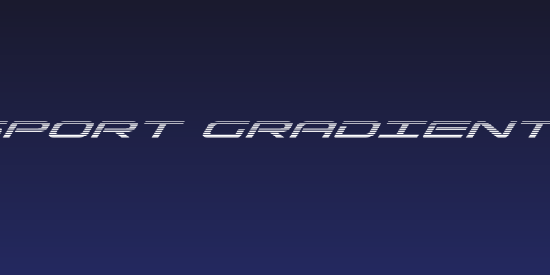 Grand Sport Gradient Italic Social Header